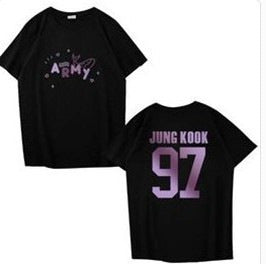 Casual JUNGKOOK SUGA Printed T-shirt Top