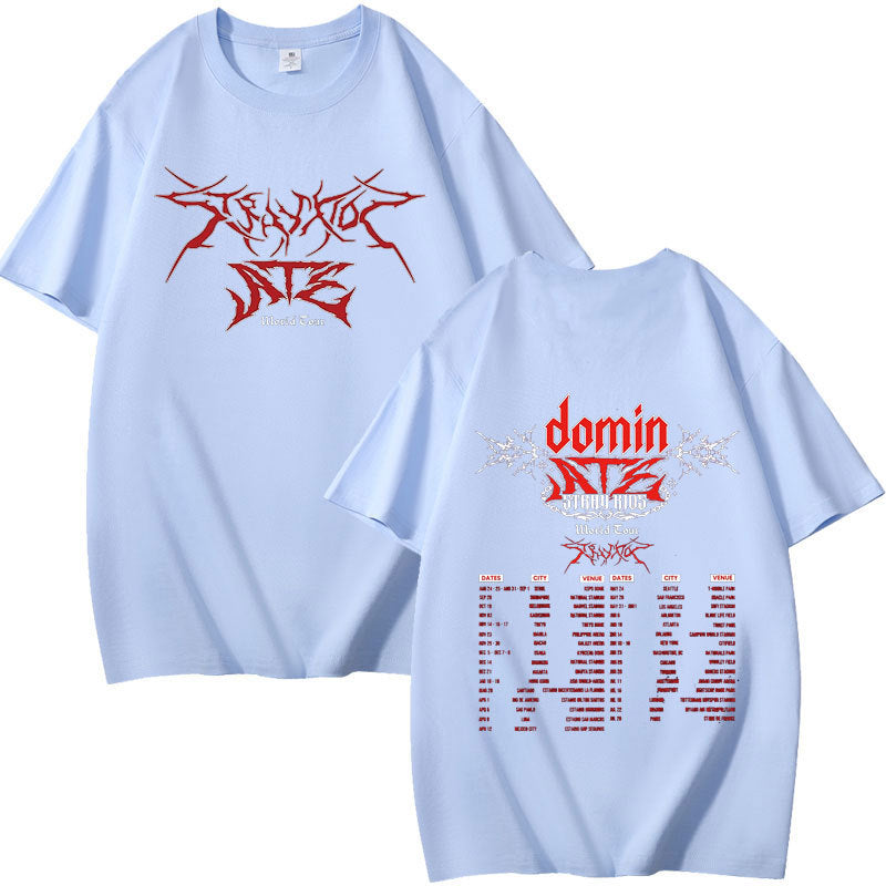 KPOP Dominate LOGO Print Cotton T-Shirt