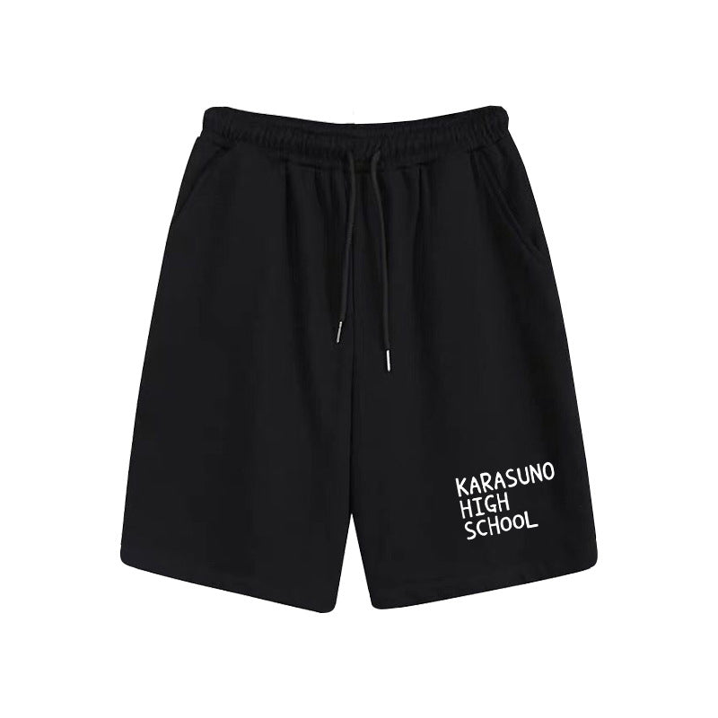 Unisex Casual Karasuno Print Sports Beach Shorts