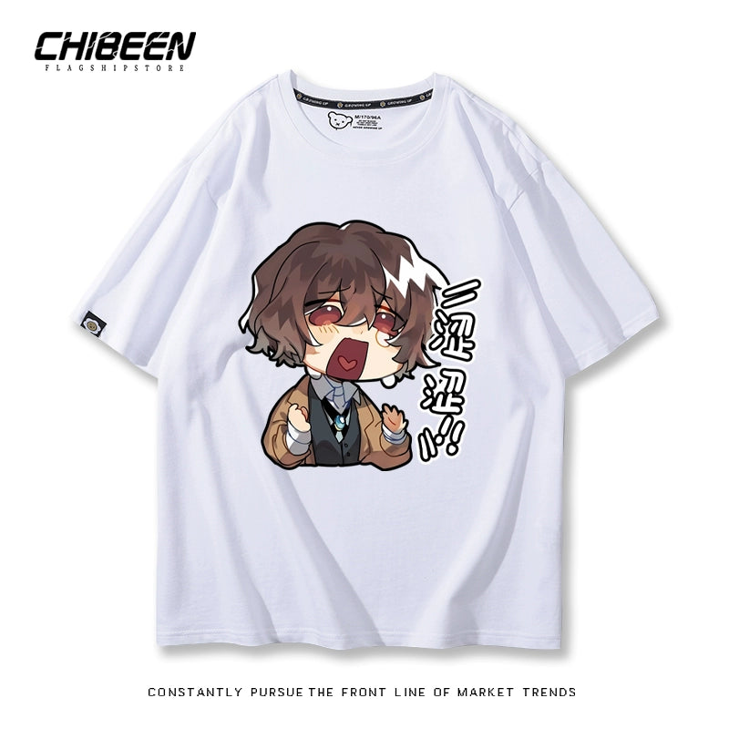 Unisex Anime Graphic Print Short-sleeved T-shirt