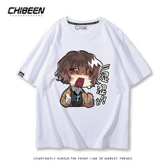 Unisex Anime Graphic Print Short-sleeved T-shirt