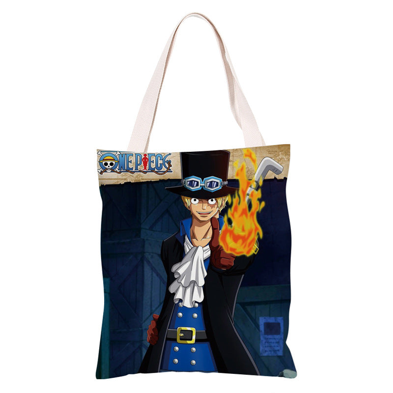 Trendy Anime Canvas Shoulder Bag