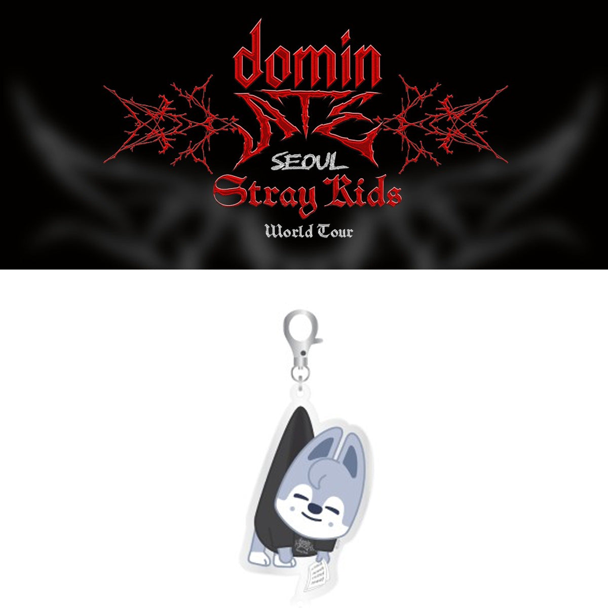 DominATE Cartoon Acrylic Keychain