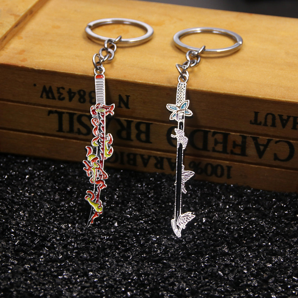 Anime Sword Metal Keychain Pendant