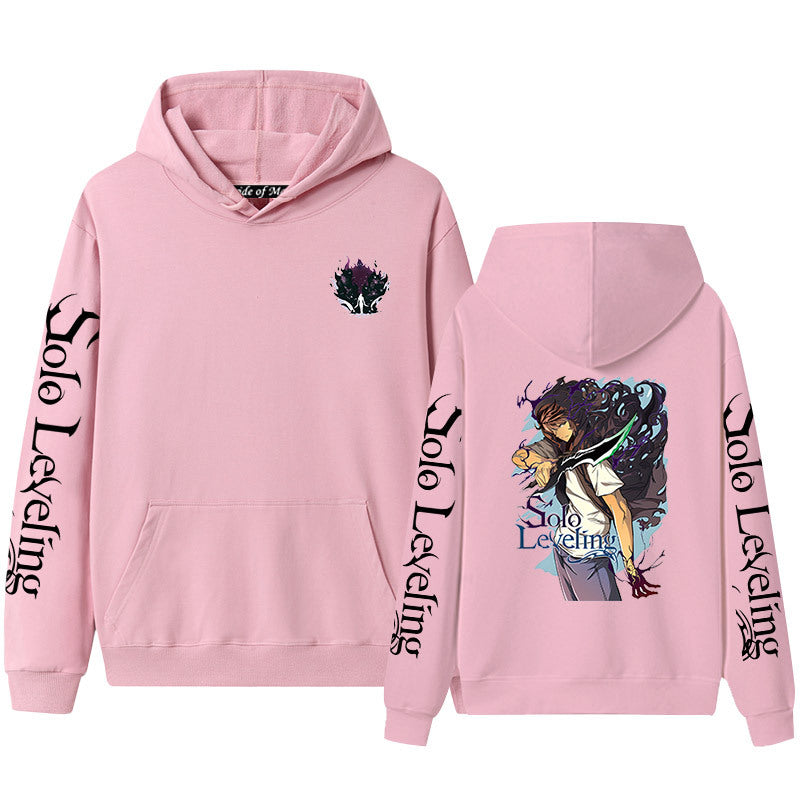 Trendy Anime Graphic Print Hoodie