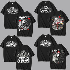 SKZ World Tour Run It Graphic Printed Short Sleeve T-Shirt