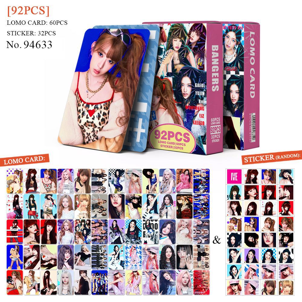 92PCS IVE Album REVIVE Photocard Stickers