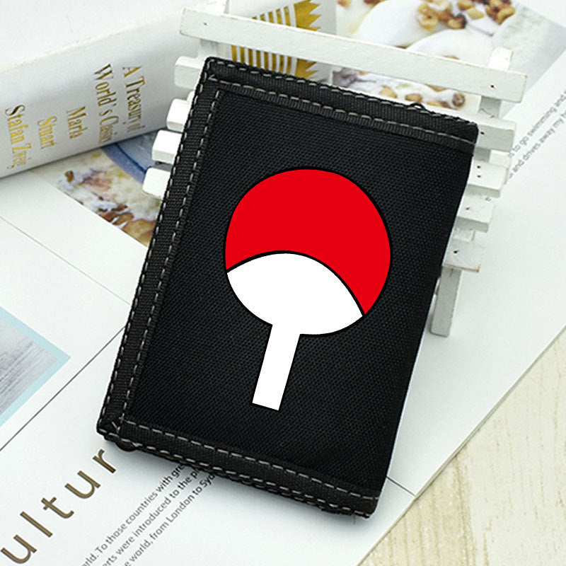 Kakashi Sasuke Anime Logo Wallet