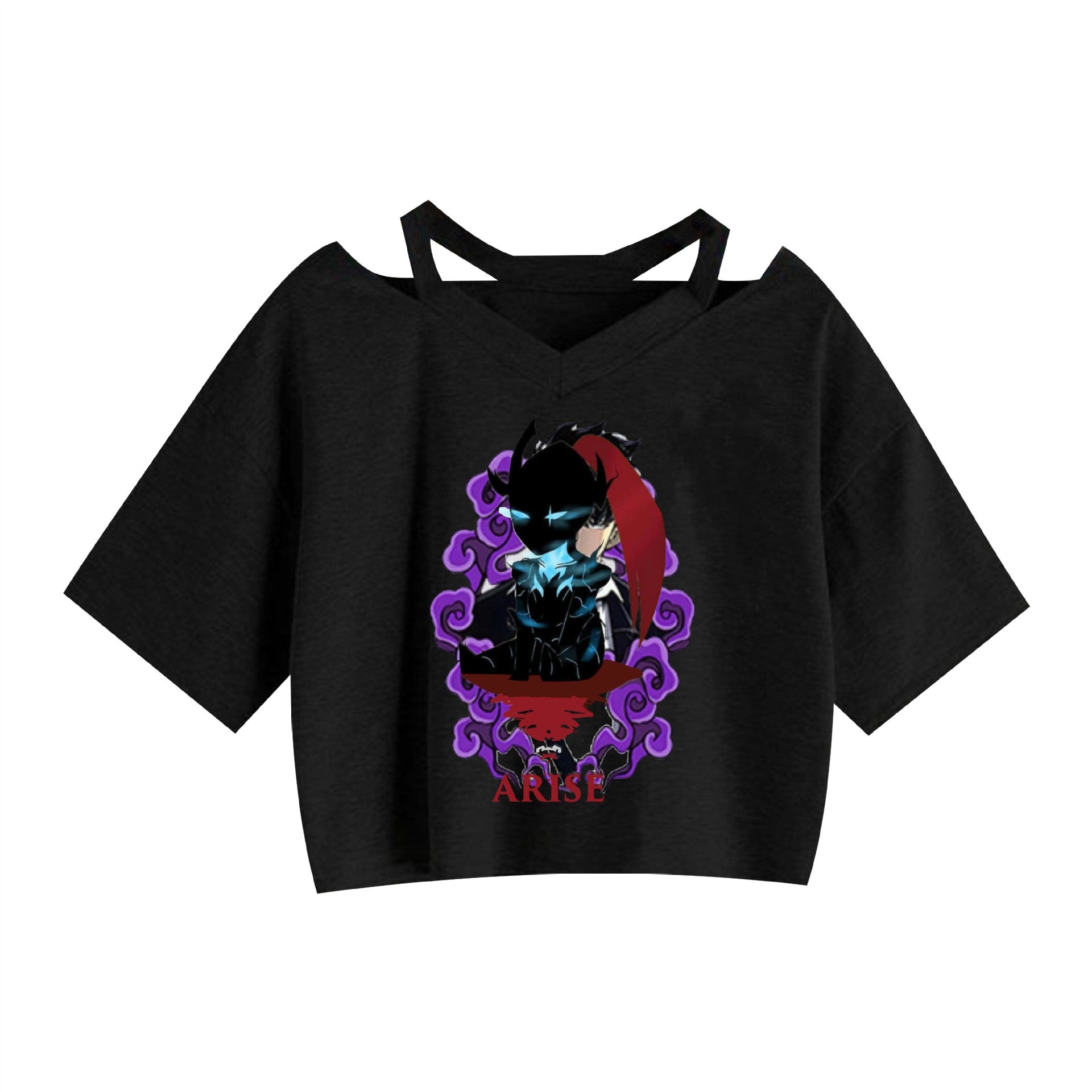 Women's Anime Graphic Printed Crop Top