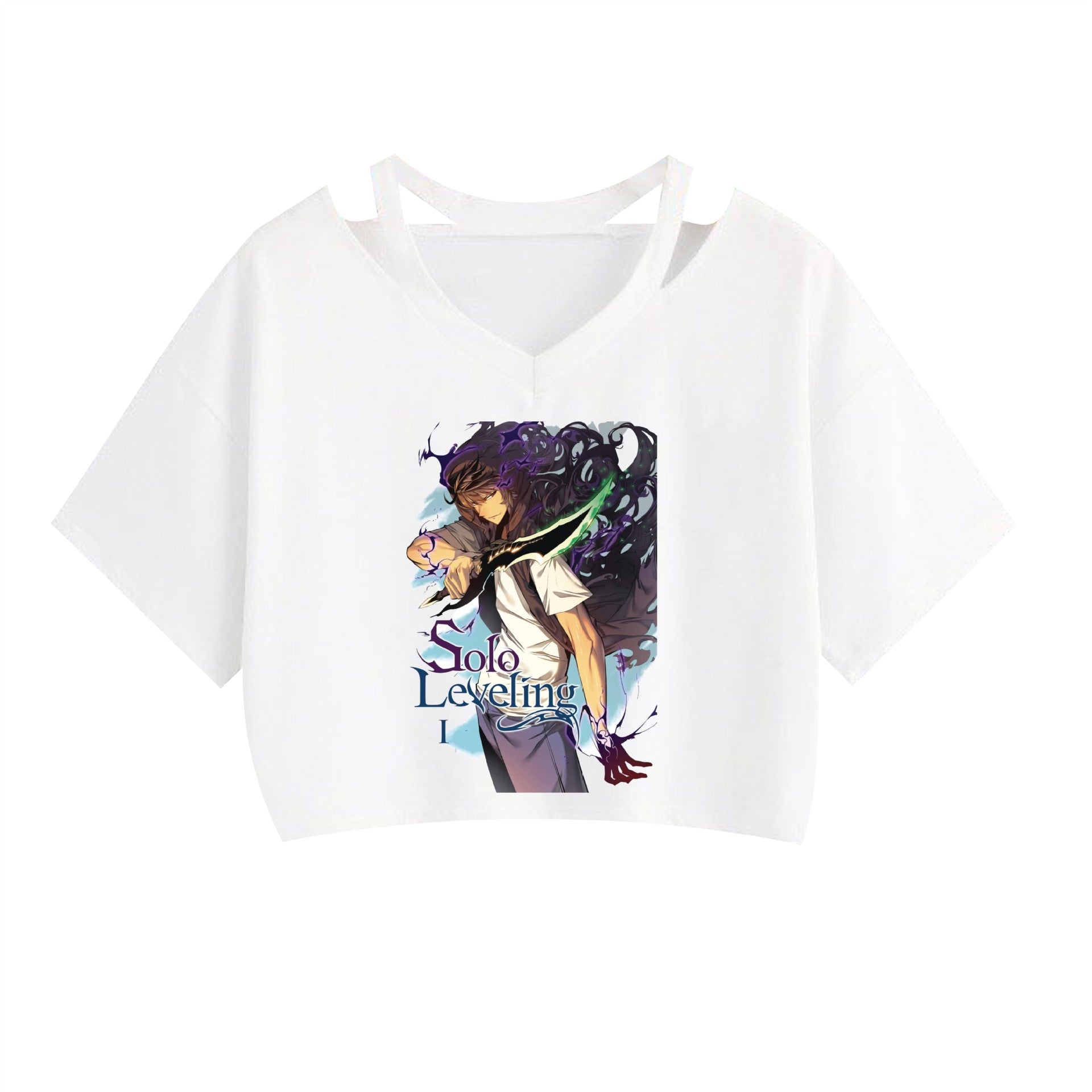 Women's Anime Graphic Printed Crop Top