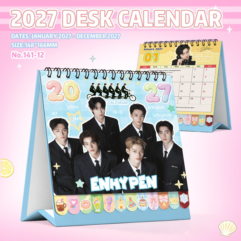 EN- 2027 Desk Calendar Ornament