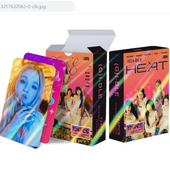 124pcs KPOP Holographic Cards