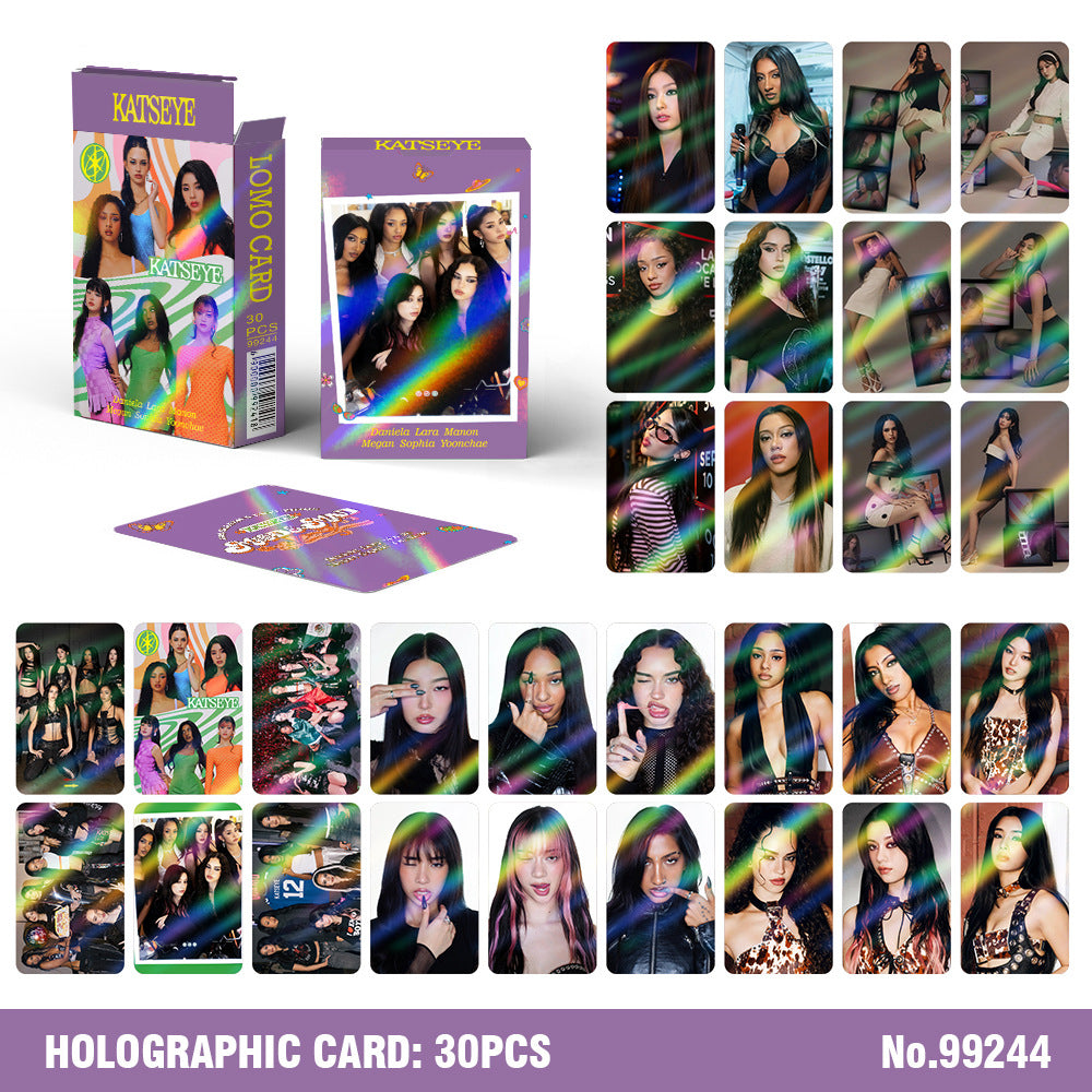 30PCS Internet Girl Laser Photocard Collection