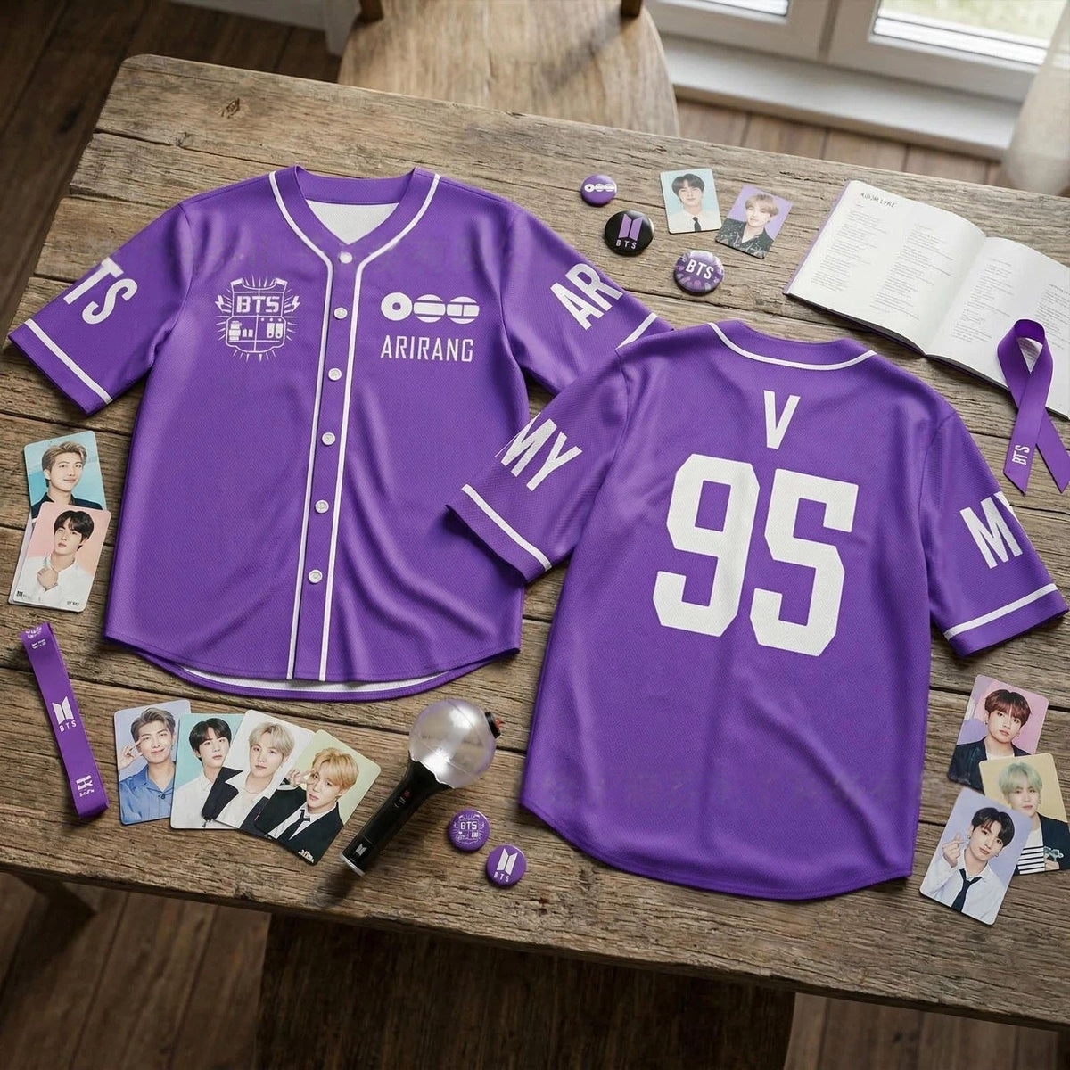 ARMY ARIRANG Short-sleeved Baseball Jersey