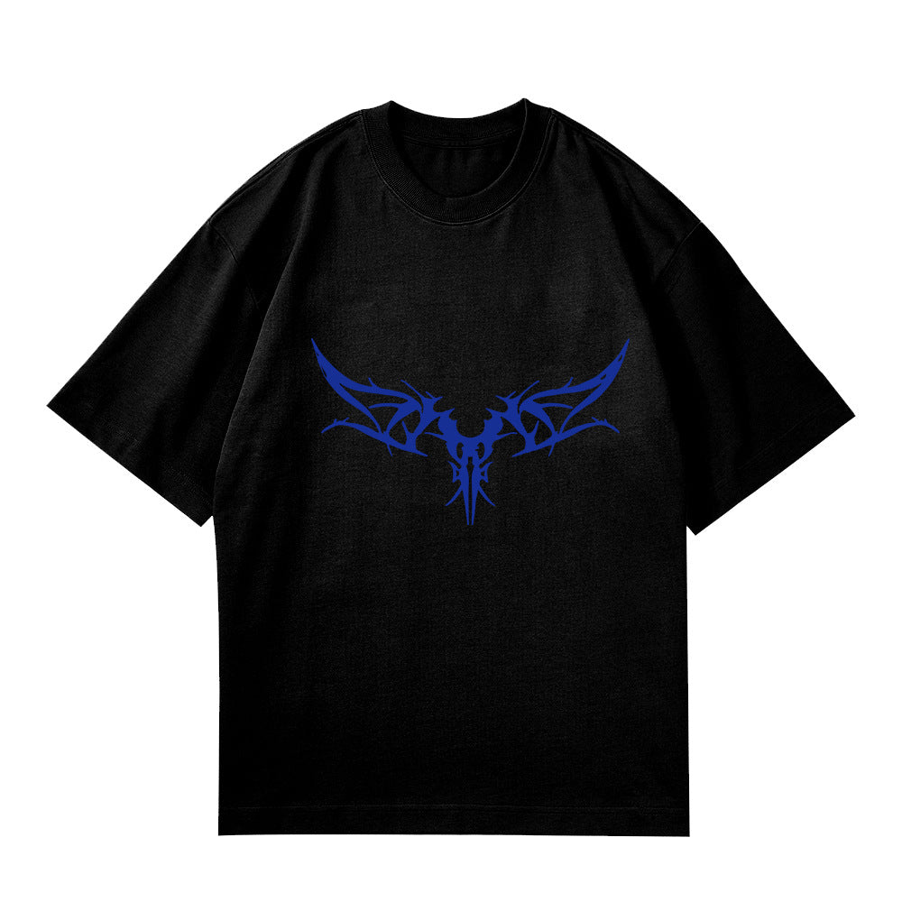 Casual KPOP Sk7th Logo Short-sleeved T-shirt