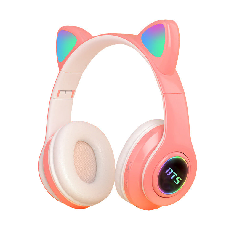 Trendy Kpop Cat Ears Foldable Bluetooth Headset