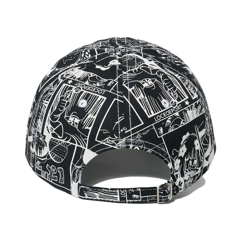 Trendy Anime Graphic Print Baseball Hat