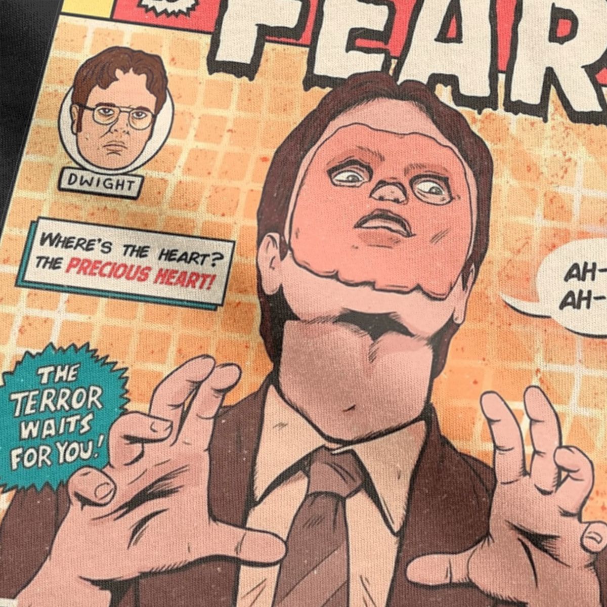 Dwight The Face of Fear Cotton T-Shirt