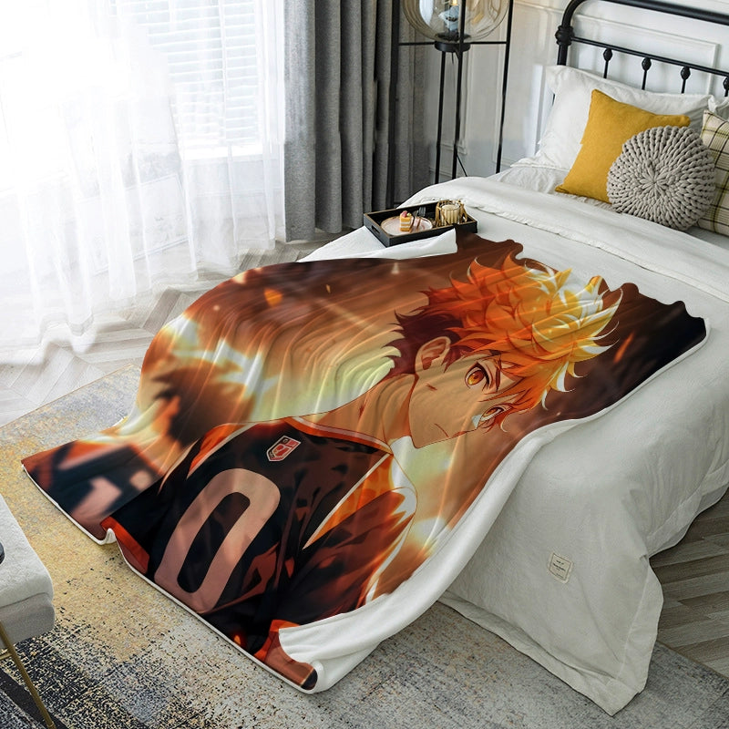 Hinata Anime Pattern Nap Blanket