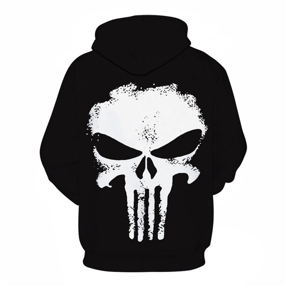 Unisex Punisher 3D Printed Casual Cosplay Hoodie