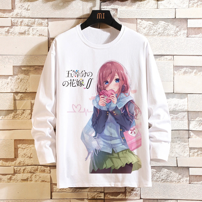 Women's Anime Print Long-sleeved T-shirt