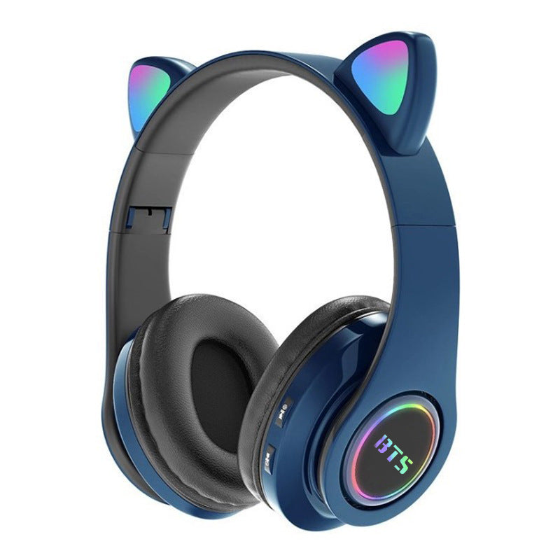 Trendy Kpop Cat Ears Foldable Bluetooth Headset