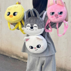 Kpop Members Cartoon Characters Doll Theme Storage Bag