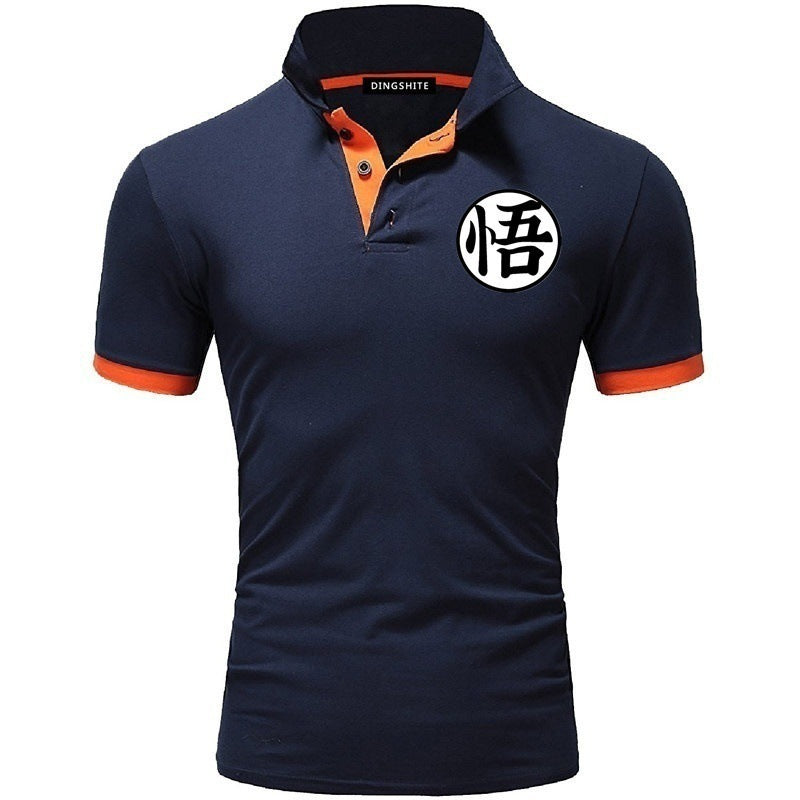 Men's Goku Casual Short Sleeve Polo T-Shirt