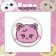 BP Doll Tinplate Badge Mirror Keychain