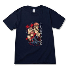 Unisex Anime Graphic Leisure Sports Cotton T-shirt