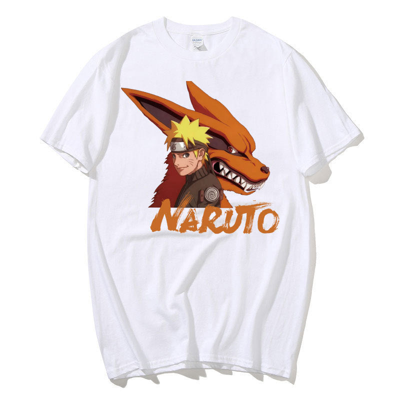 Unisex Anime Printed Loose Casual T-shirt