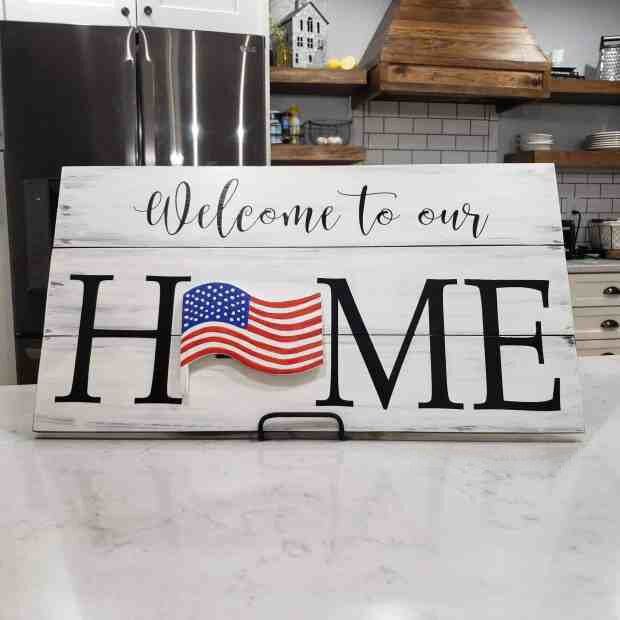 Welcome To Our Home Wooden Welcome Decoration Door Signs