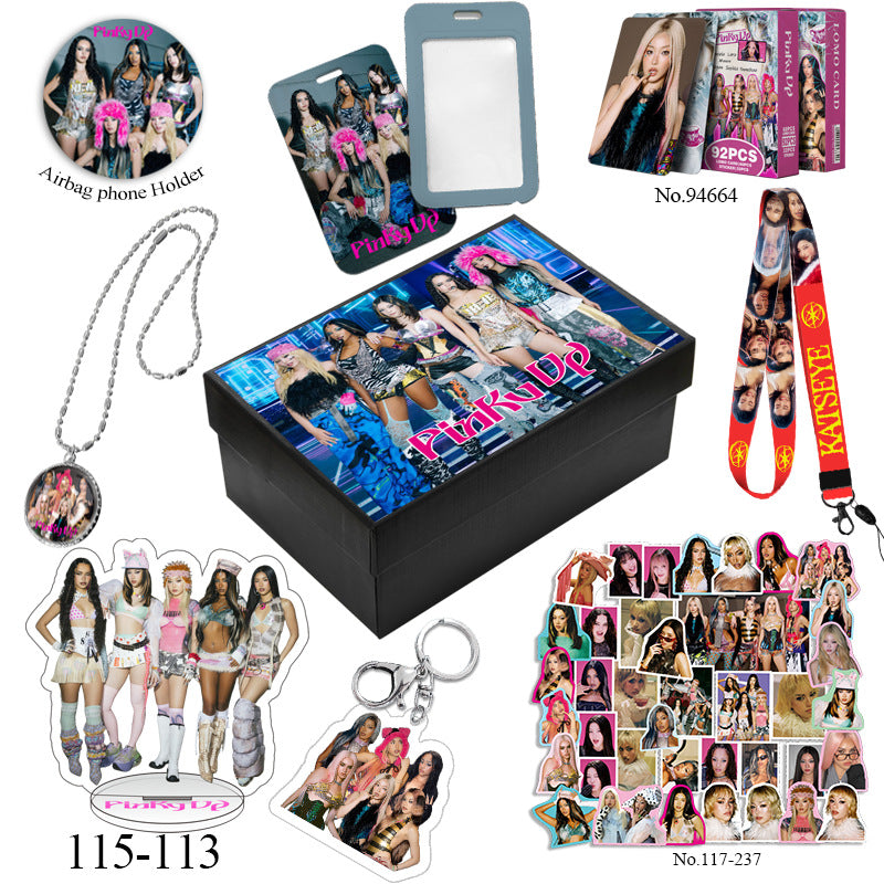 PINKY UP Album Acrylic Pendant Photocard Gift Box
