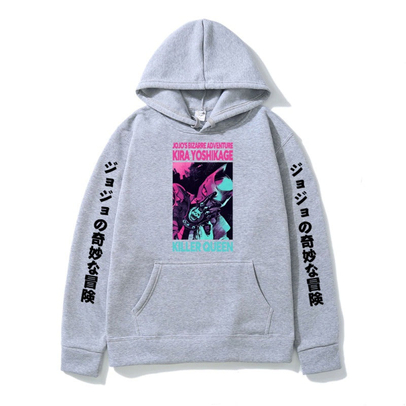 Unisex Jojo Anime Printed Pullover Hoodie