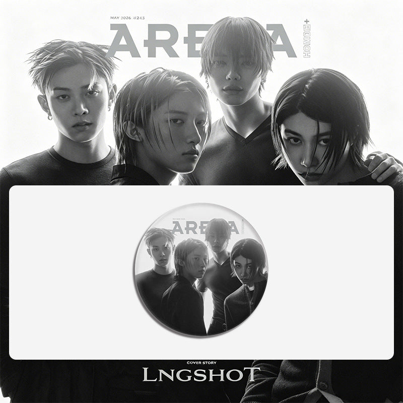 LNGSHOT Magazine Badge Mirror Keychain