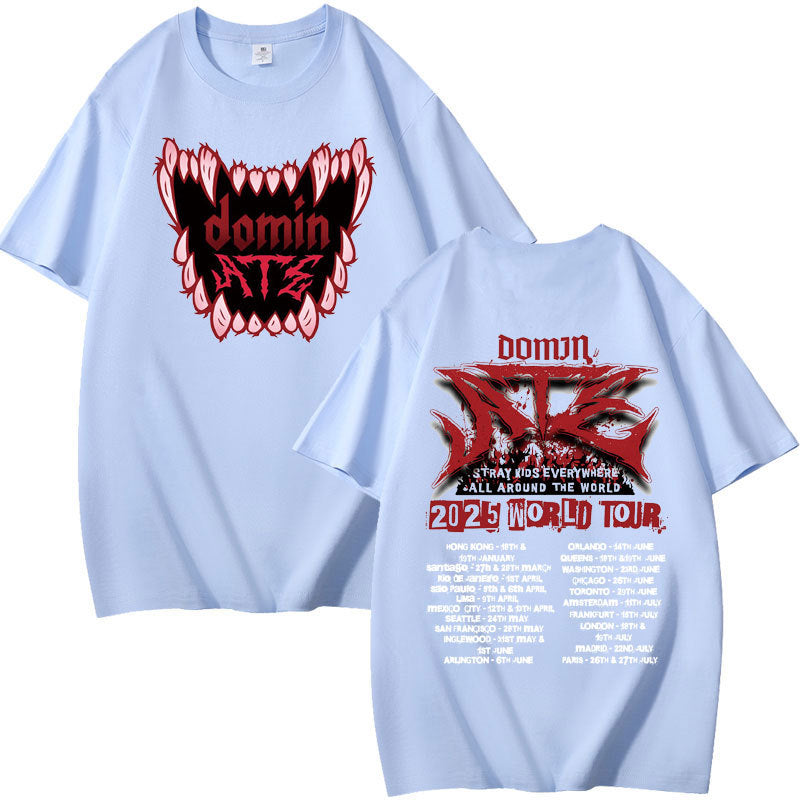 Casual Kpop Dominate Print Short Sleeve T-Shirt