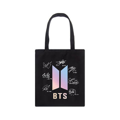 BTS Printed Canvas Tote Bag
