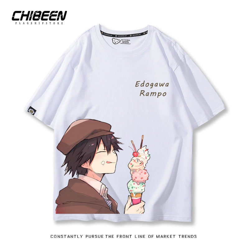 Casual Anime Short-sleeved Cotton Loose T-shirt