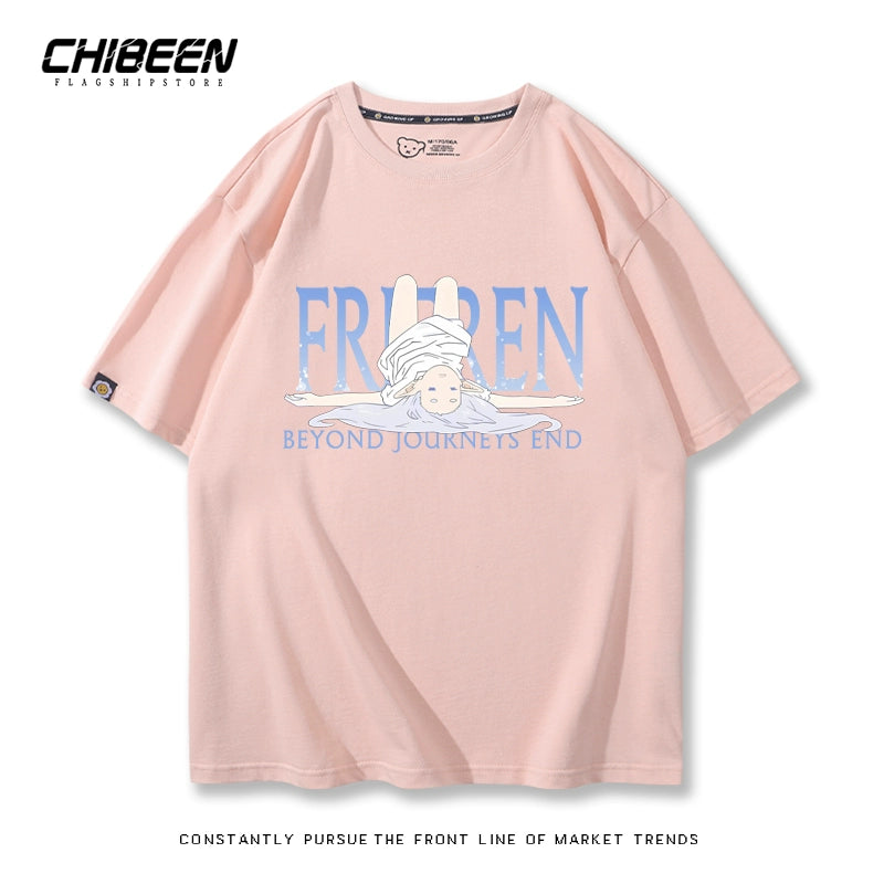 Unisex Anime Cotton Short Sleeve T-Shirt