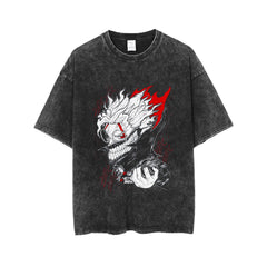 Retro Anime Printed Casual Cotton T-Shirt
