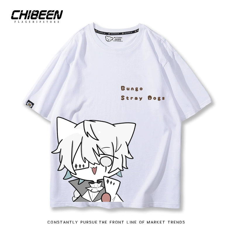 Trendy Anime Graphic Cotton Loose T-Shirt