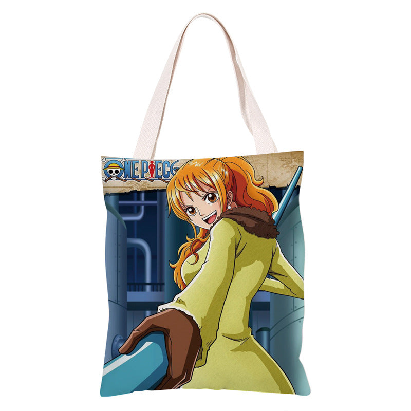 Trendy Anime Canvas Shoulder Bag