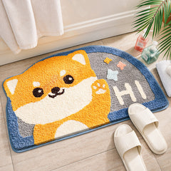 Cartoon Animals Absorbent Floor Mat