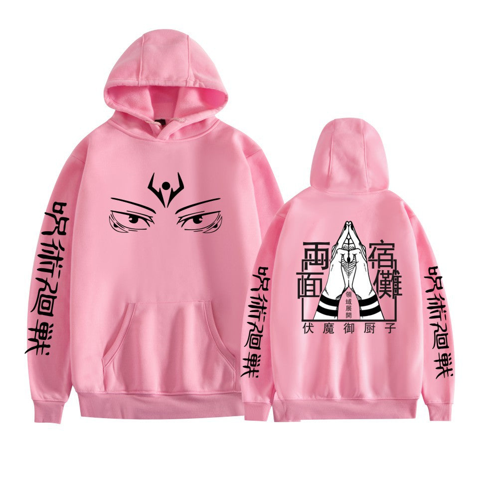 Unisex Trendy Anime Printed Loose Hoodie