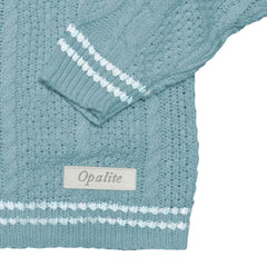 Taylor OPALITE Embroidered Sky Blue Cardigan