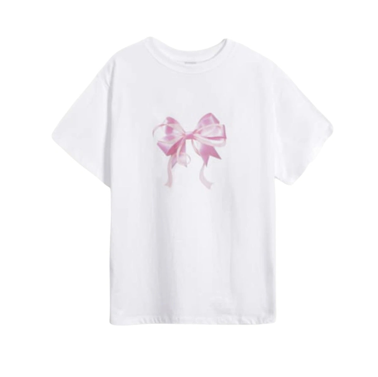 Cute Kpop Bowknot Short Sleeve Tee