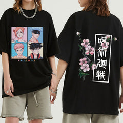 Unisex Anime Graphic Crew Neck Short Sleeve T-shirt