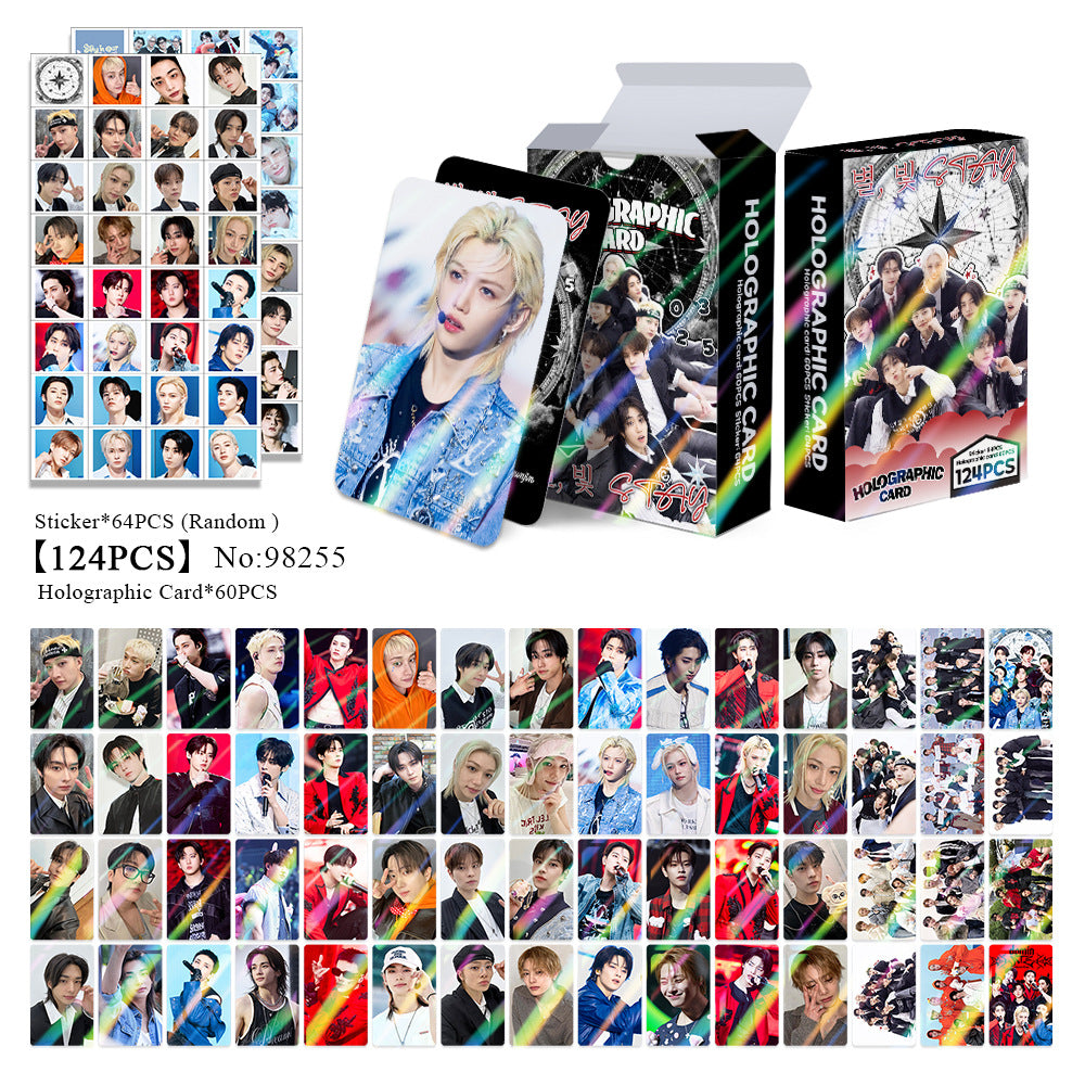 60pcs SKZ 8th Anniversary Holographic Photocard Sticker