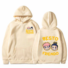 Unisex Besto Friendo Graphic Casual Loose Hoodie