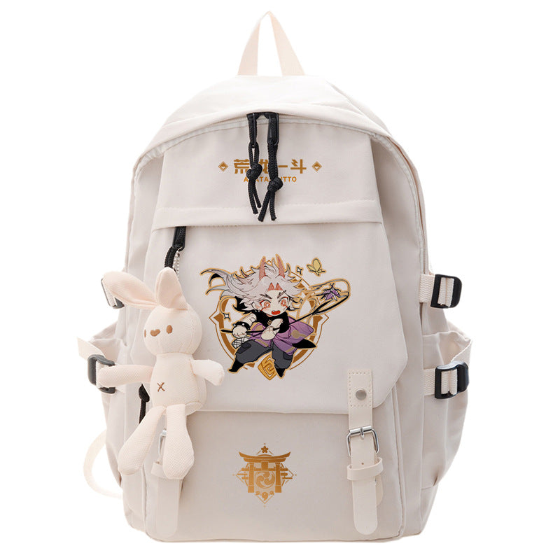 Casual Game Graphic Print Backpack